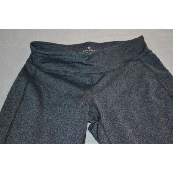 30265 Athleta Gym Pants Leggings Workout Gray Nylon Blend Size Small Womens - Picture 4 of 12